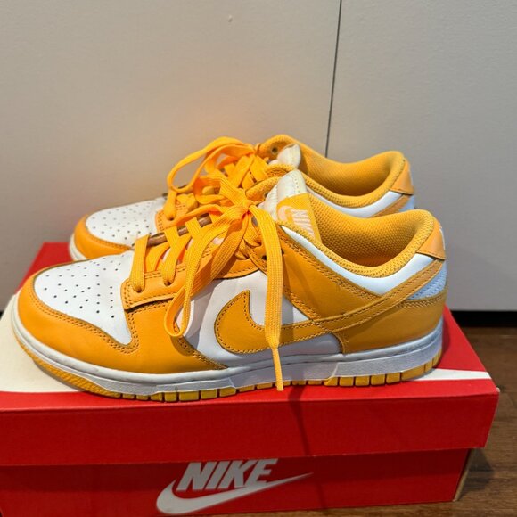 Nike Women's Sneakers - Yellow and White - Picture 2 of 7